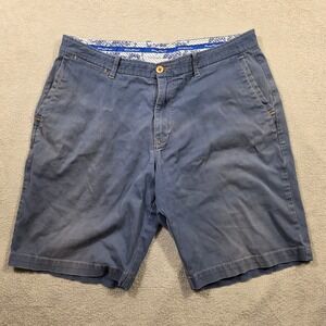 Tommy Bahama Shorts Mens 36x9 Blue Classic Outdoor Beach Casual Corduroy